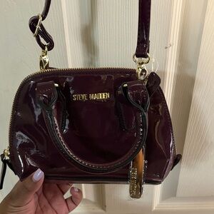 Steve Madden Glossy Purple Mini Bag